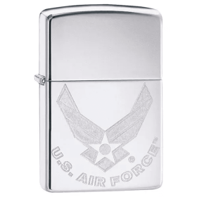 Zippo US Air Force Wings - High Polish Chrome