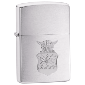 Zippo Air Force Crest - Brush Chrome