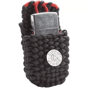 Zippo Lighter And Paracord Pouch Set - Black
