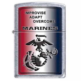 Zippo Improvise, Adapt, Overcome - Street Chrome