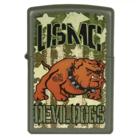 Zippo Devil Dawg - Green Matte